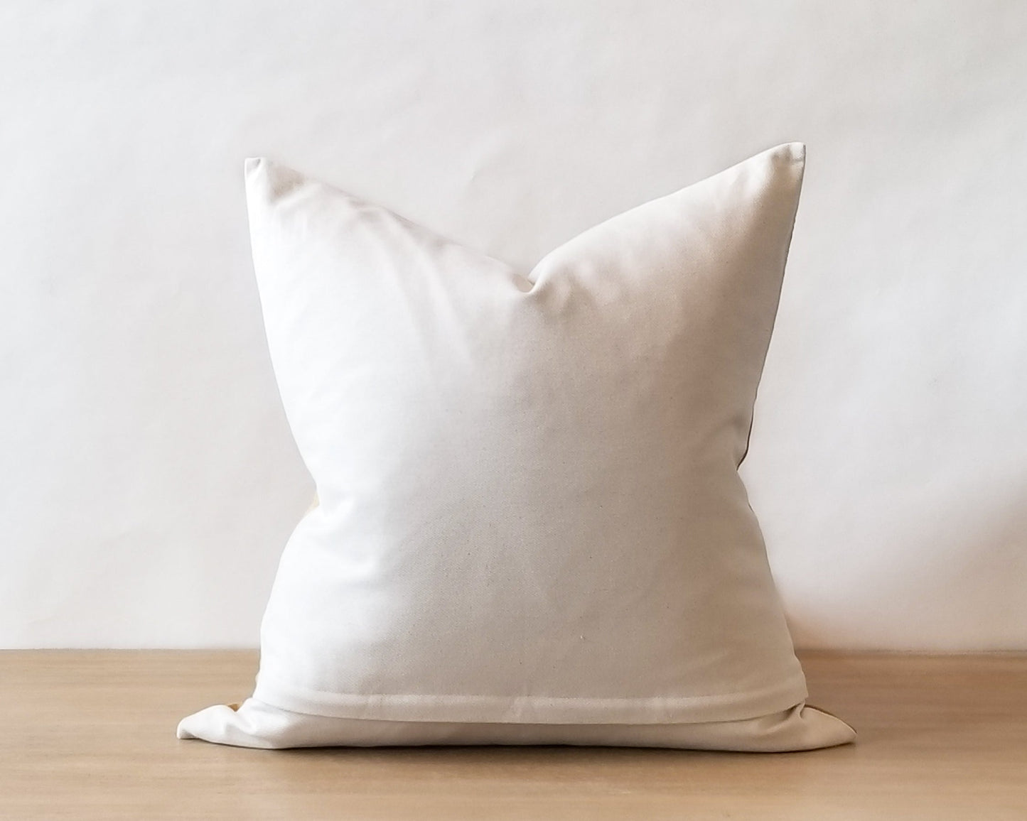 White Linen With Faux Leather CELINE Throw Pillow Cover