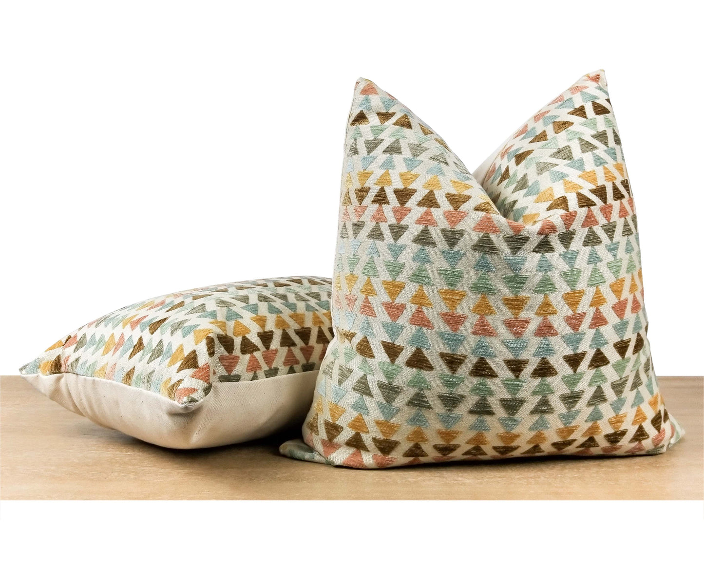 Retro Multi-color Jacqaurd Throw Pillow Cover