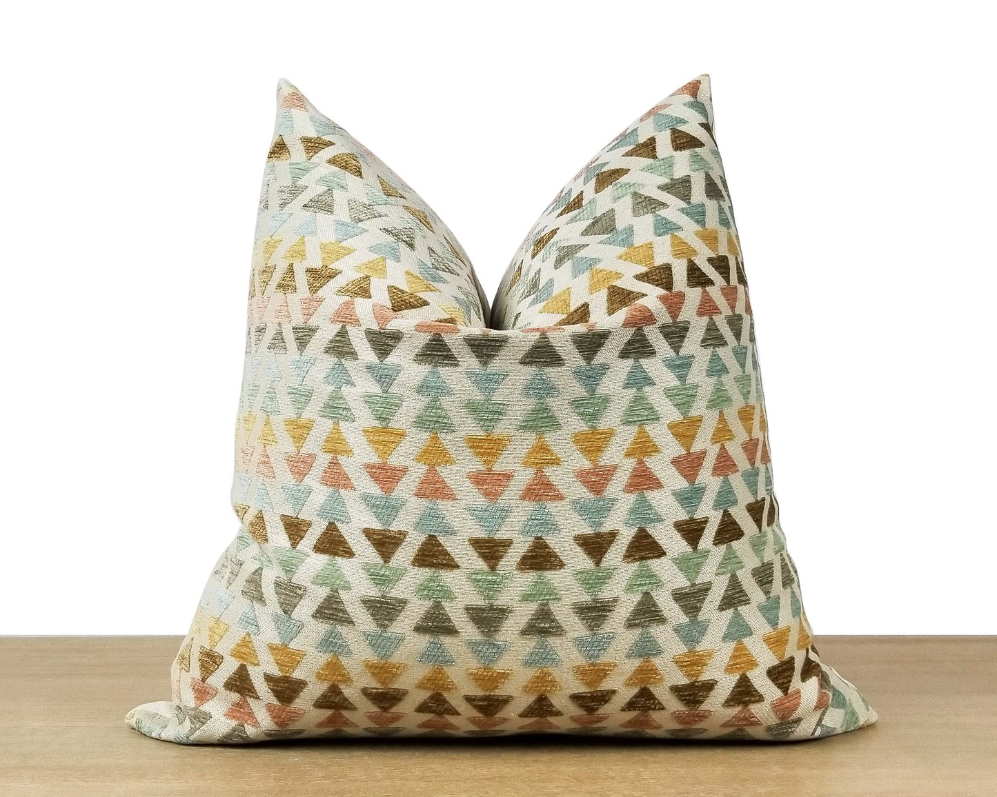 Retro Multi-color Jacqaurd Throw Pillow Cover