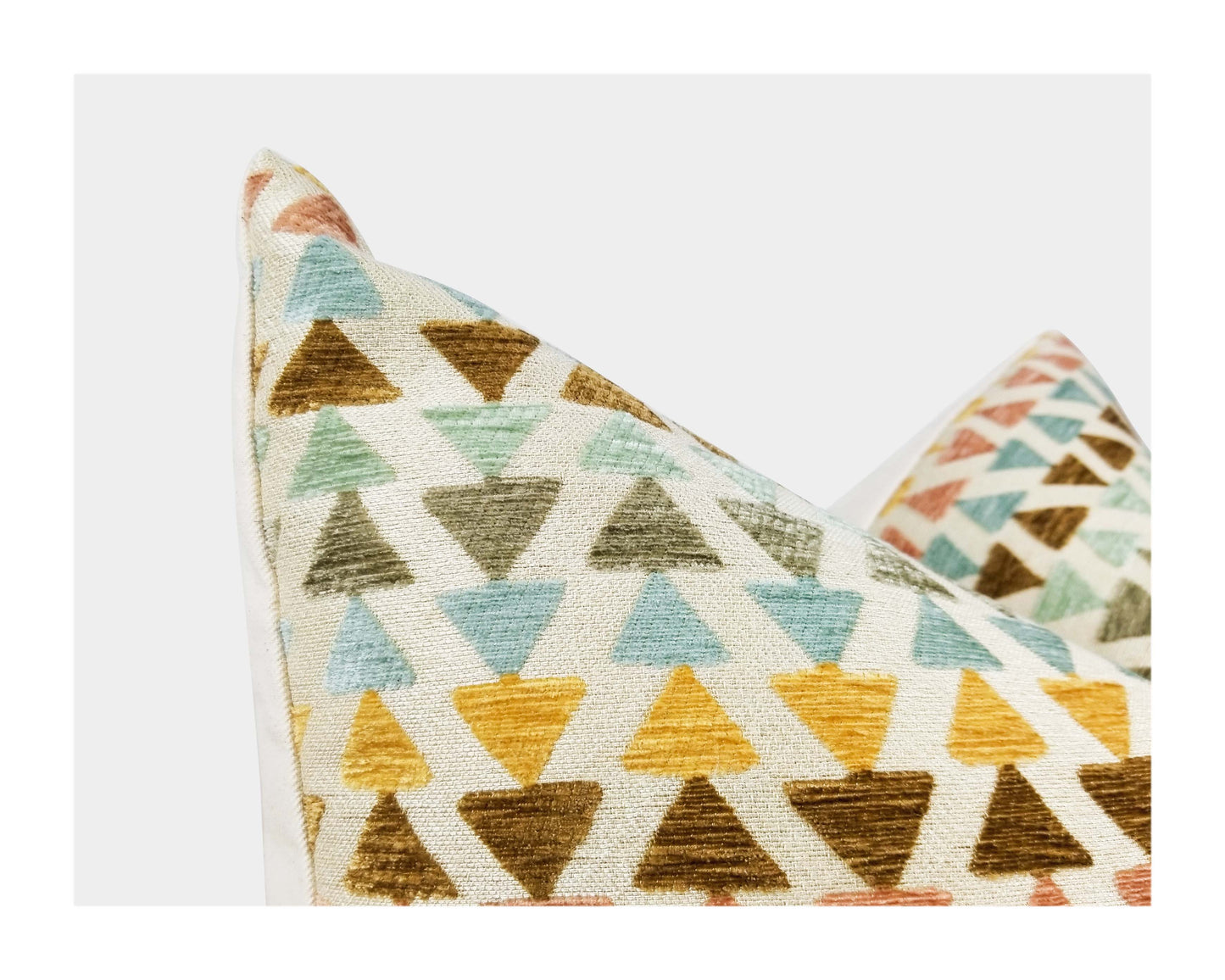 Retro Multi-color Jacqaurd Throw Pillow Cover