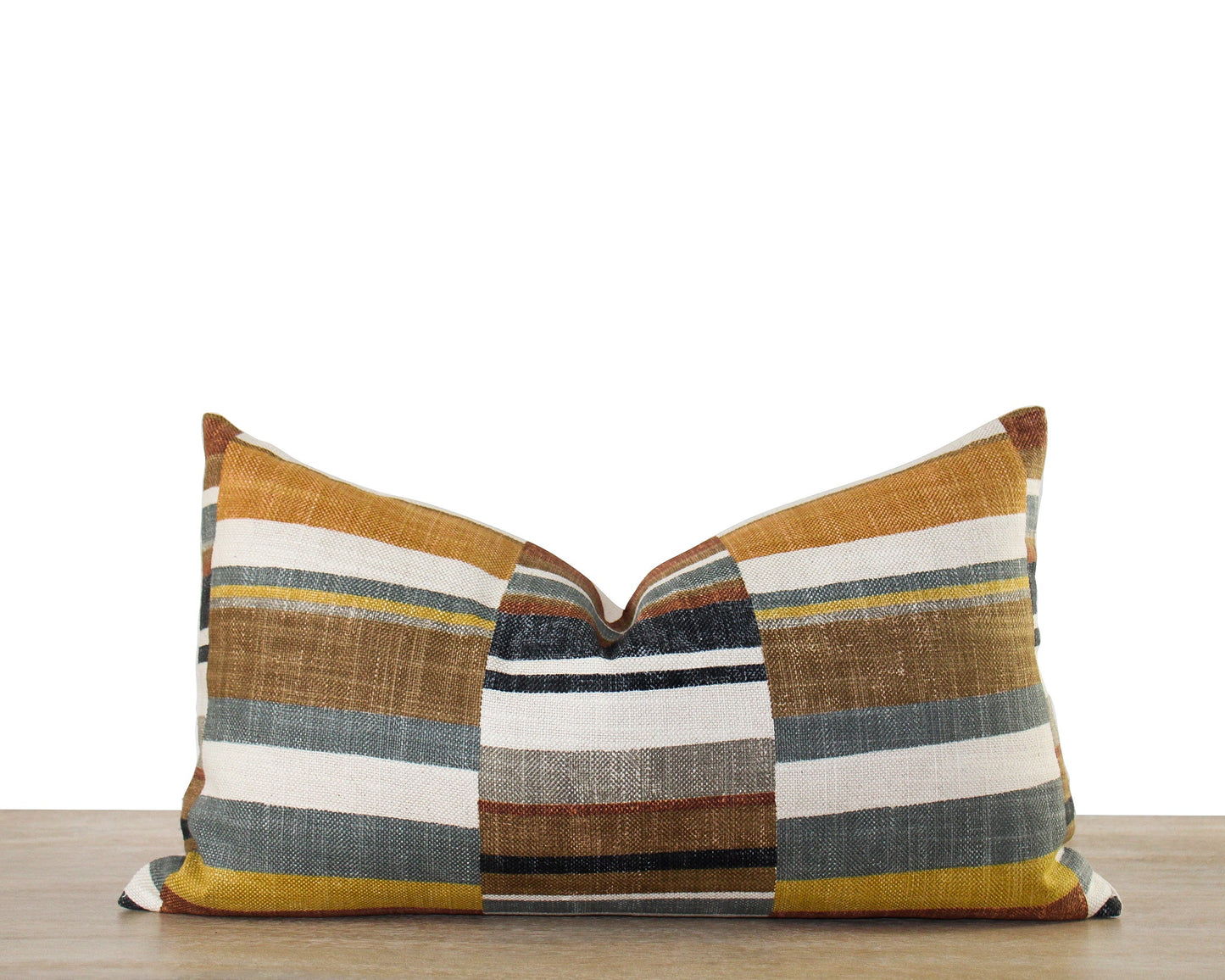 Retro Stripe Throw Pillow Cover