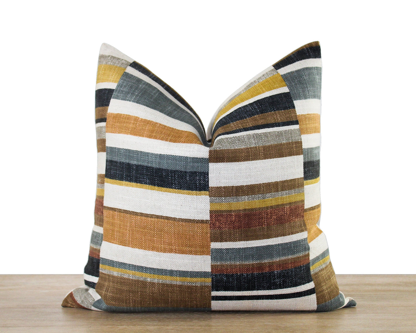 Retro Stripe Throw Pillow Cover