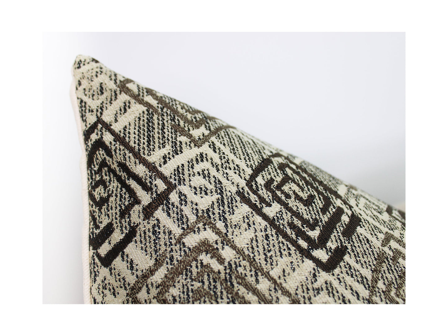 Black & Grey Multi-color Turkish Jacquard Pillow Cover