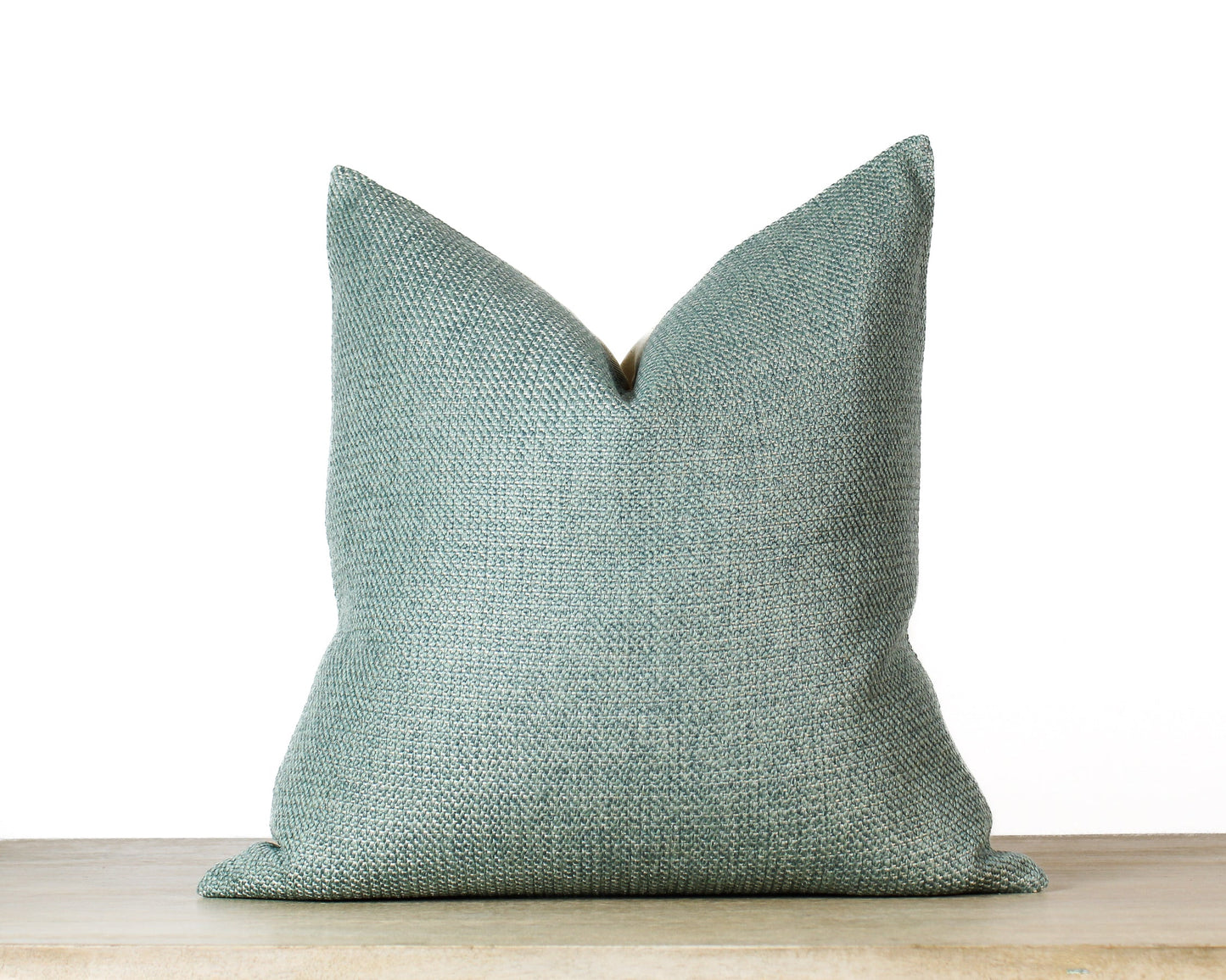 Sage Green SOLID Textured Throw Pillow Cover