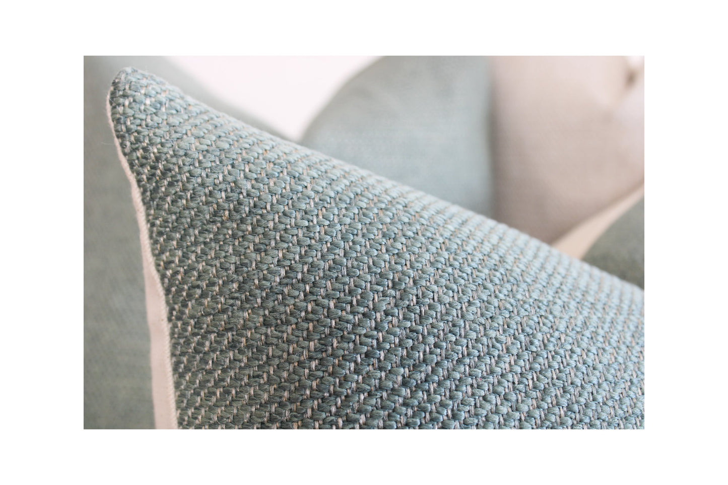 Sage Green SOLID Textured Throw Pillow Cover