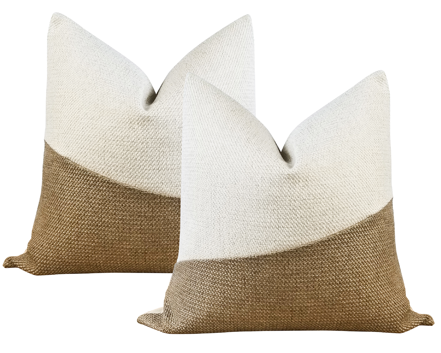 Dark Beige LUCCA Textured Throw Pillow Cover