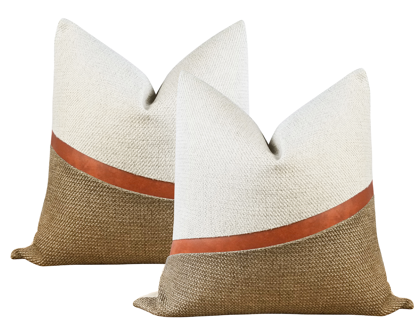 Dark Beige LUCCA 3 Textured Throw Pillow Cover