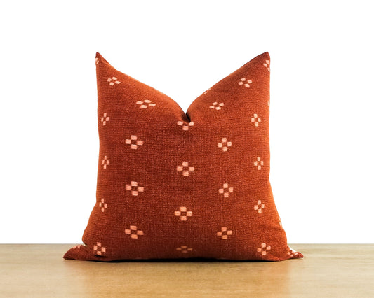 Siennna & White Patterned Pillow Cover
