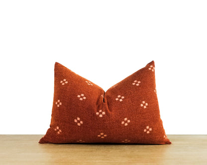 Siennna & White Patterned Pillow Cover