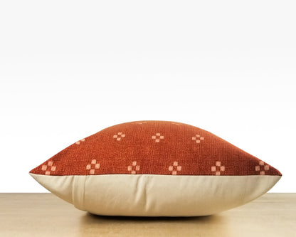 Siennna & White Patterned Pillow Cover