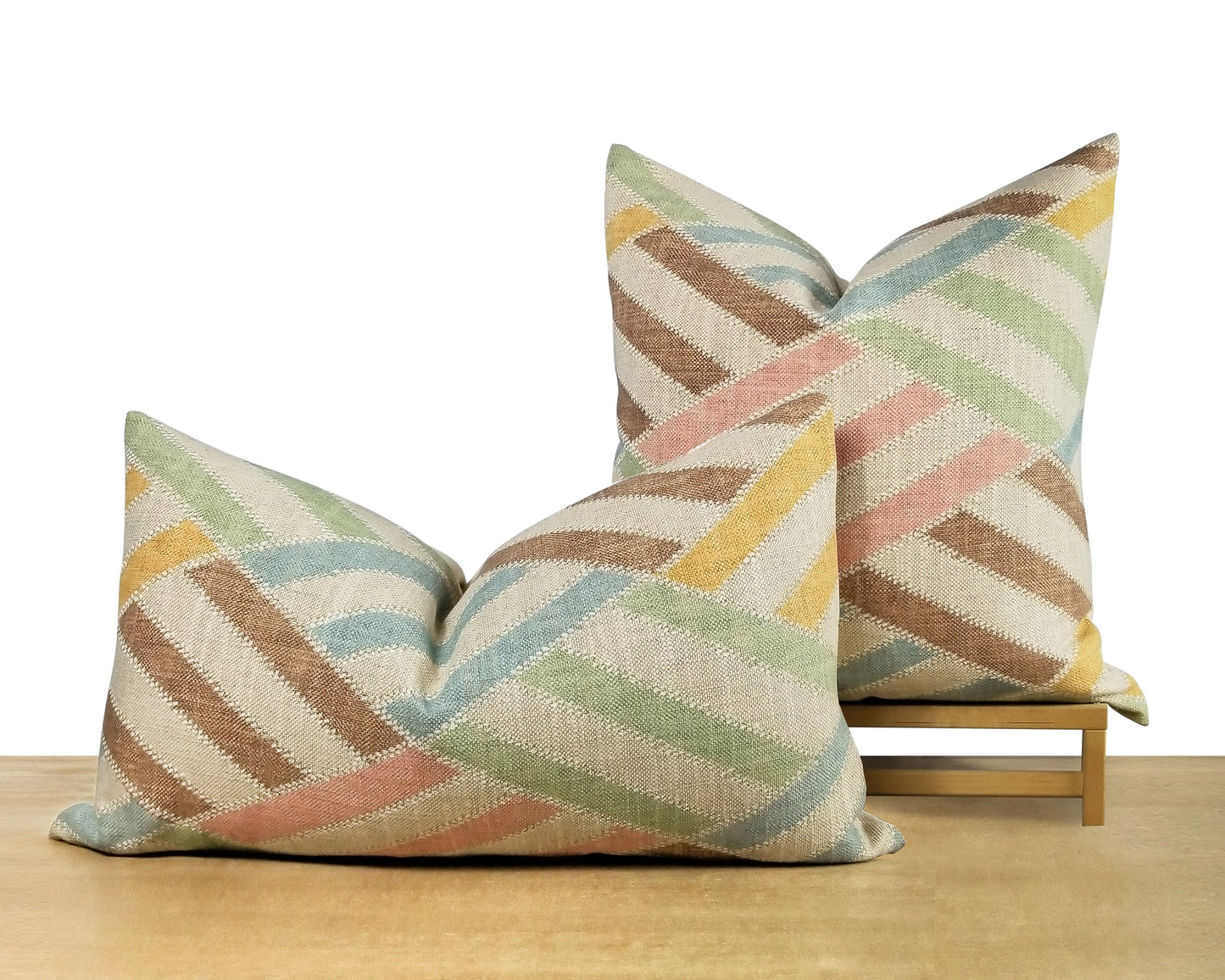 Multi-Color Retro Chevron Throw pillow Cover