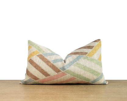 Multi-Color Retro Chevron Throw pillow Cover