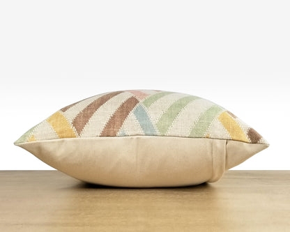 Multi-Color Retro Chevron Throw pillow Cover