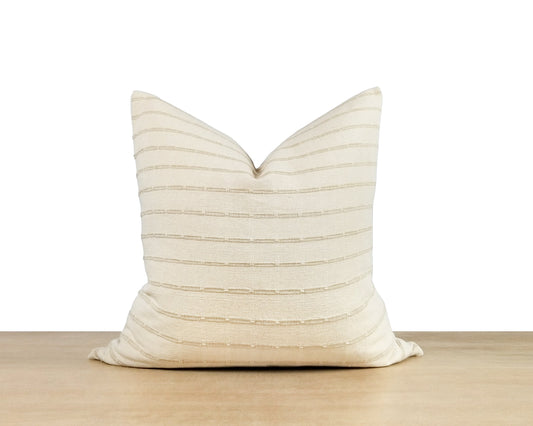 Textured Stripe Pillow Cover
