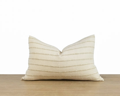 Textured Stripe Pillow Cover