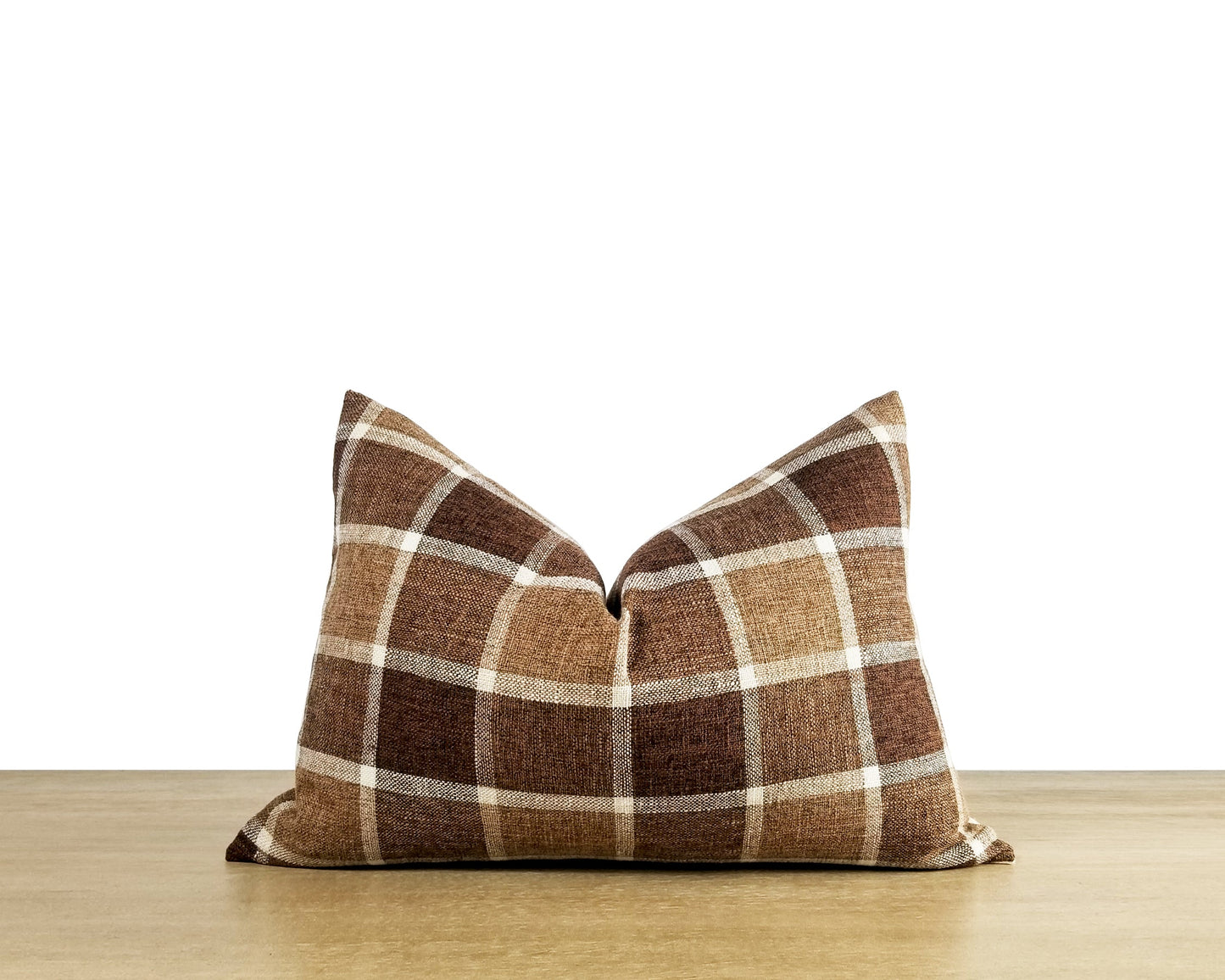 Retro Plaid Throw Pillow Cover