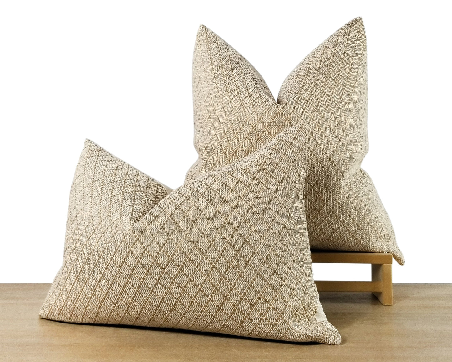 Diamond Grid Woven Pillow Cover