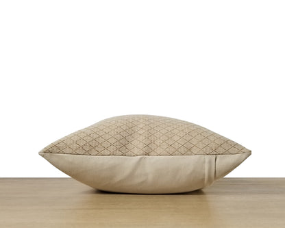 Diamond Grid Woven Pillow Cover
