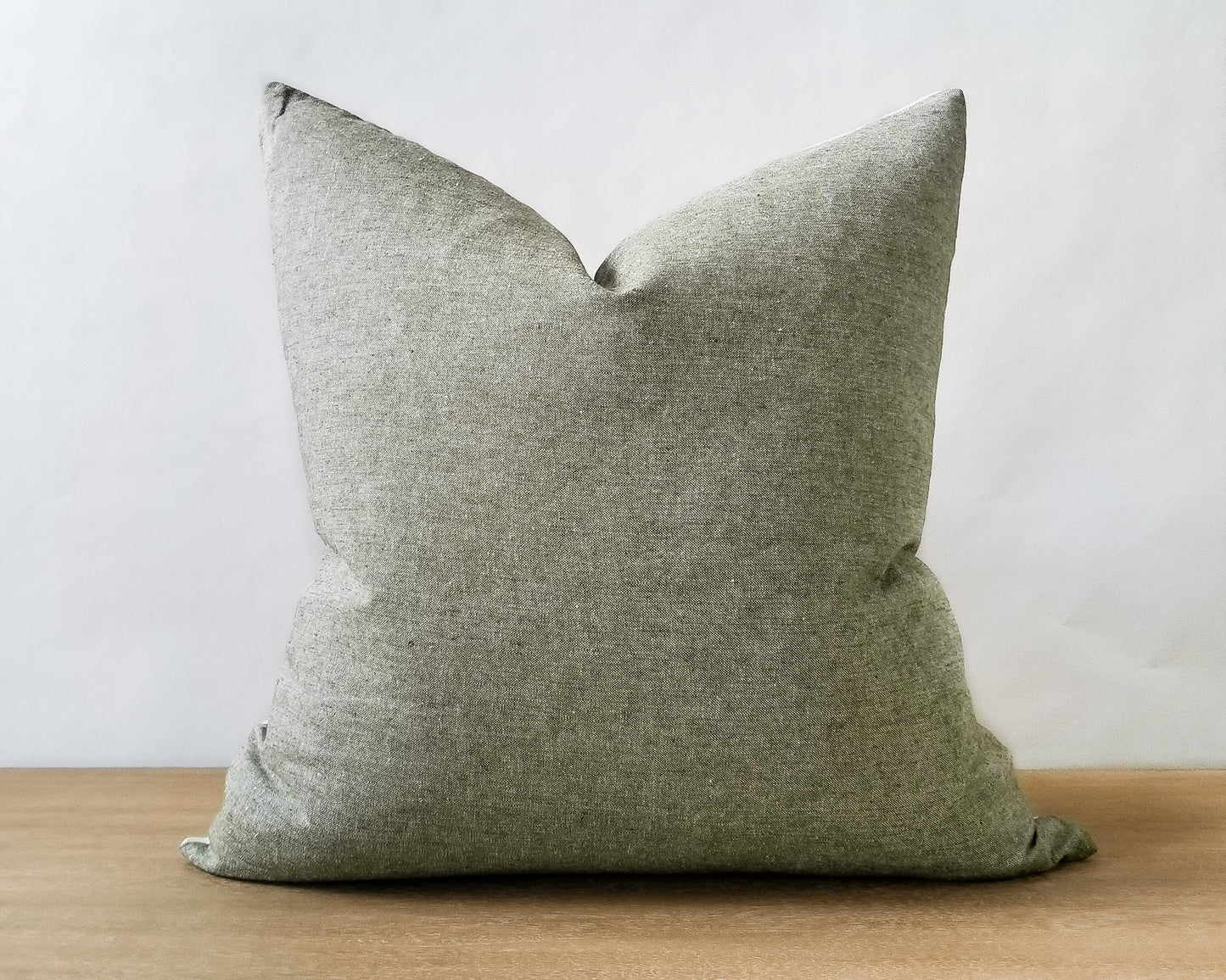 Moss Green | Cross-Dye Linen Pillow Cover