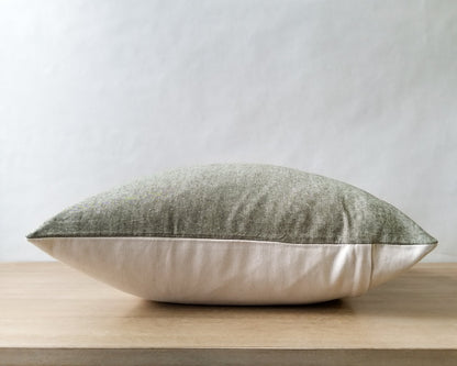 Moss Green | Cross-Dye Linen Pillow Cover