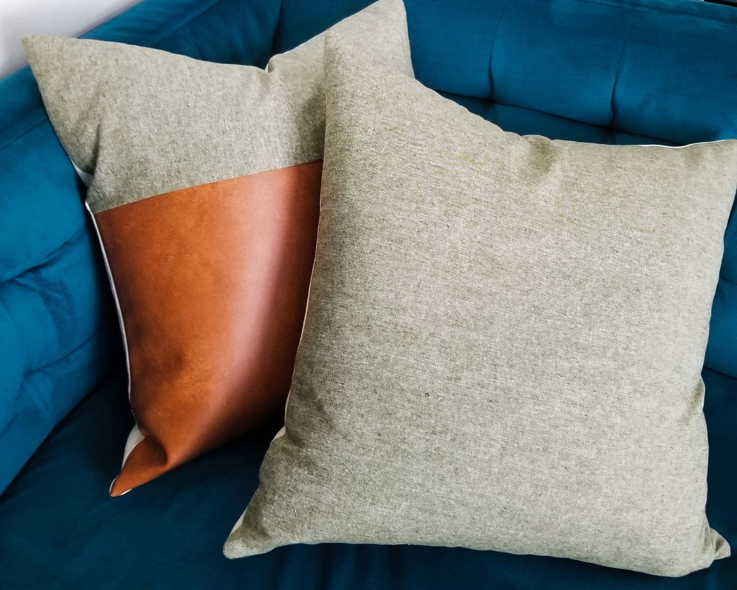 Moss Green | Cross-Dye Linen Pillow Cover