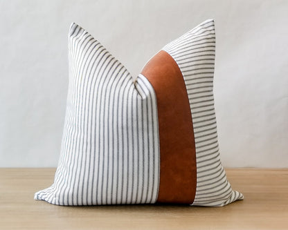 Ticking Stripe DOUGLAS Throw Pillow Cover