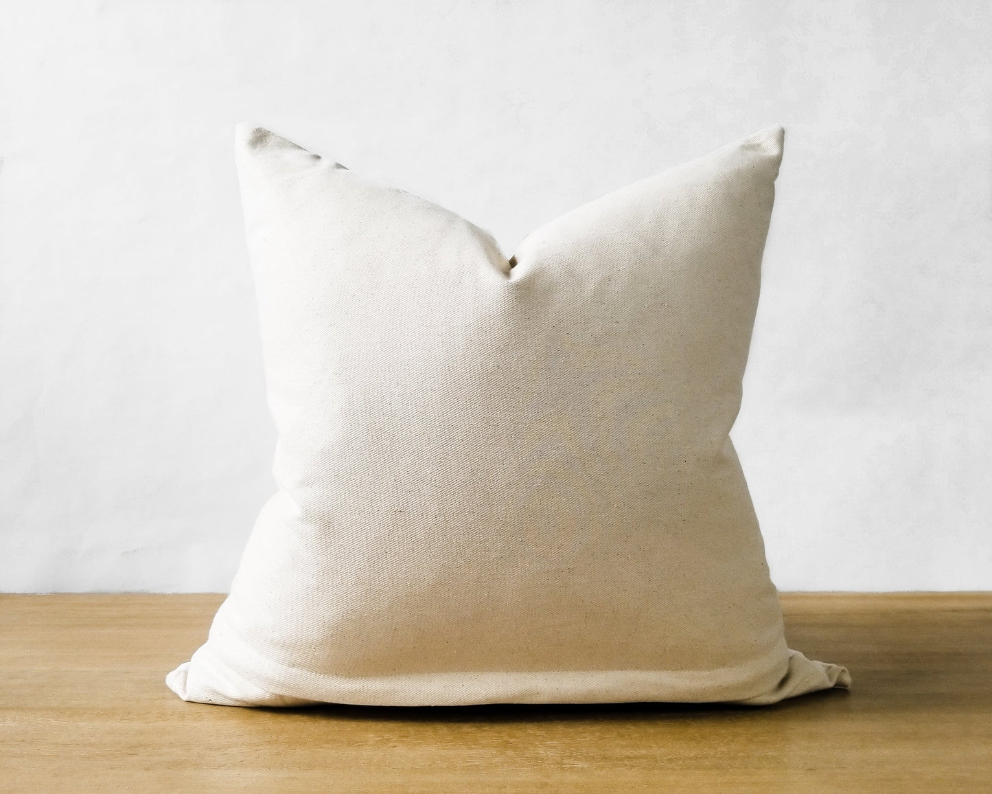 White & Beige Linen CELINE Throw Pillow Cover