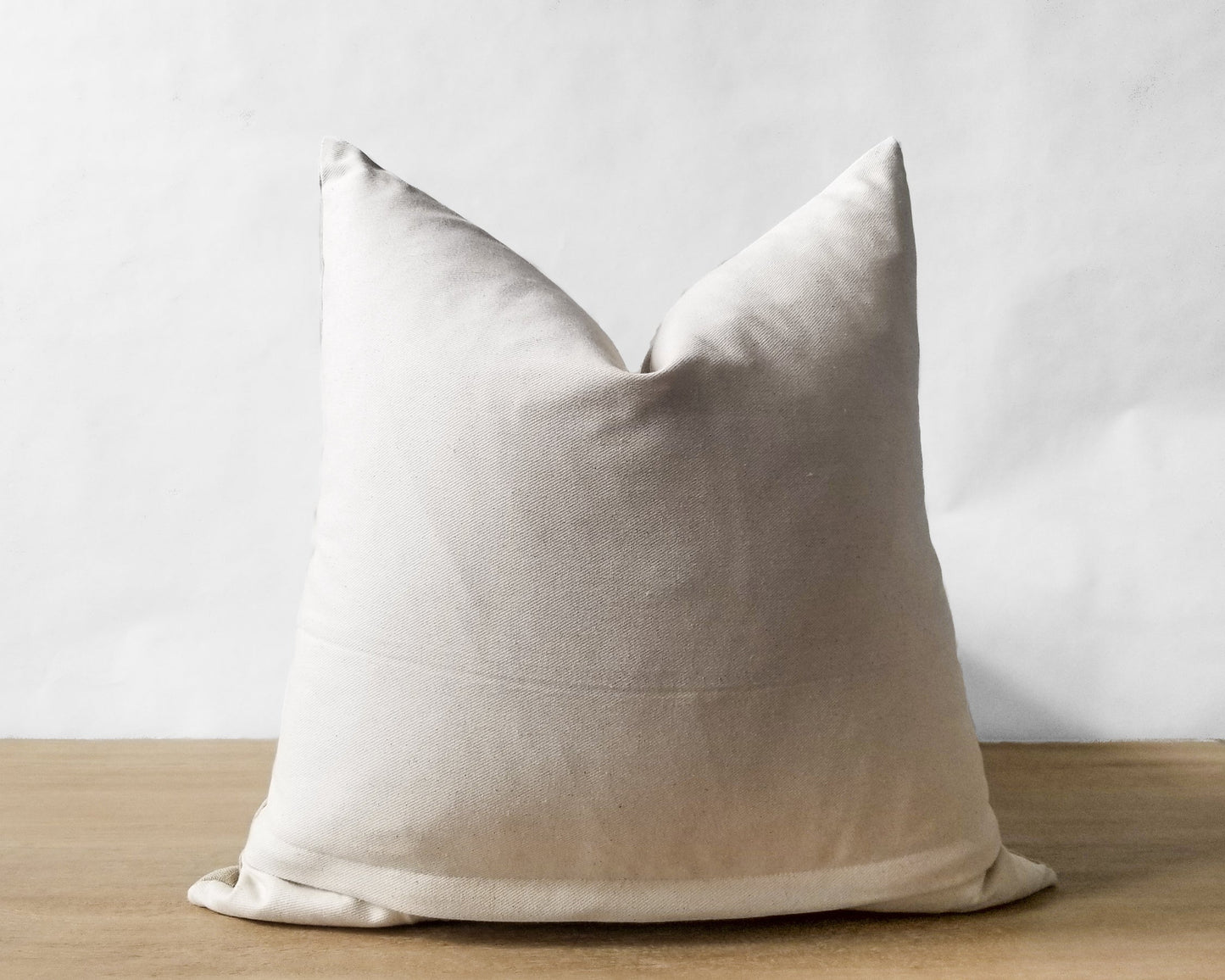 Beige & White Linen CELINE Throw Pillow Cover