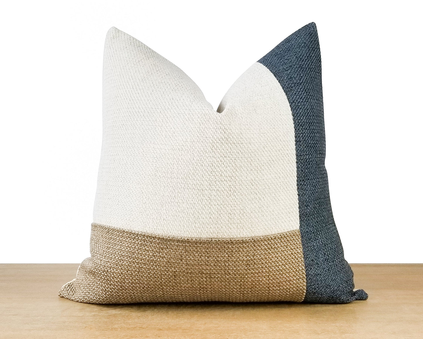 Coastal Blue AVERY Textured Throw Pillow Cover