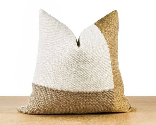 Mustard Yellow AVERY Textured Throw Pillow Cover