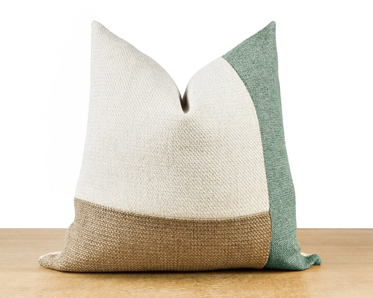 Sage Green AVERY Textured Throw Pillow Cover