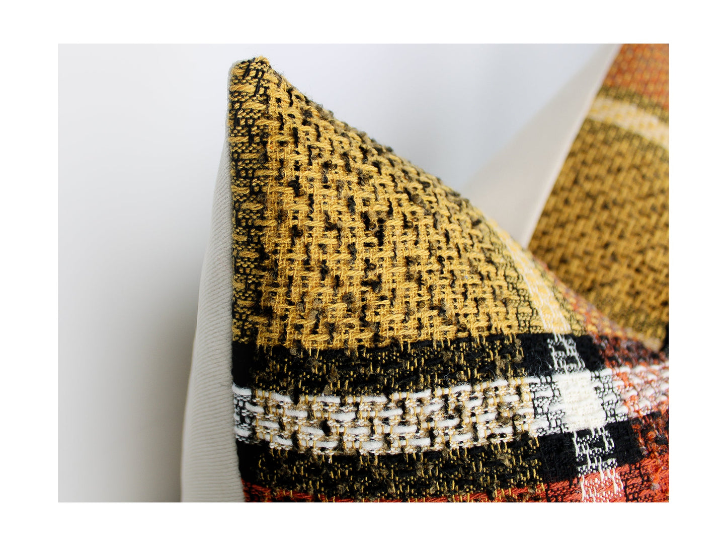 Retro Red Plaid Pillow Cover