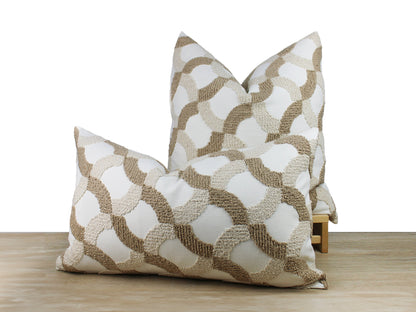 Boucle Swirl Textured Pillow Cover