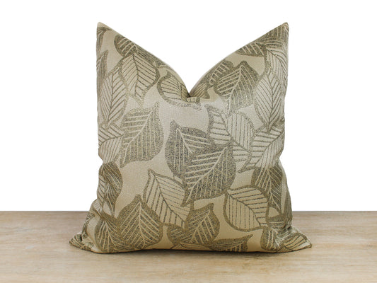 Foliage Glitz | Shimmer Jacquard Pillow Cover
