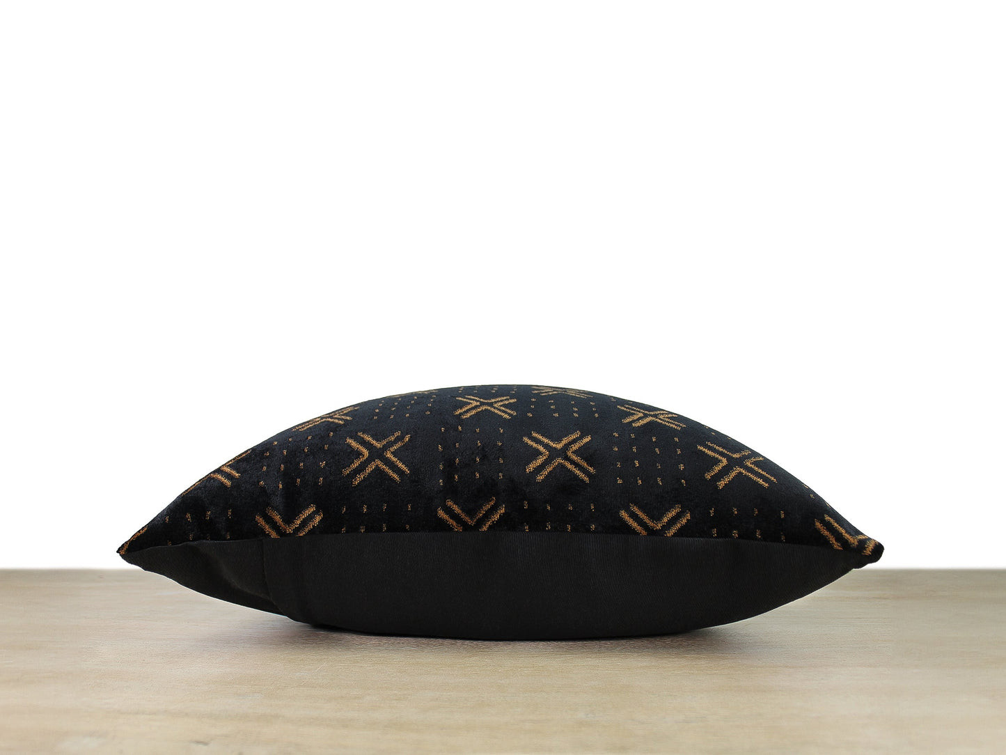 Bogolan Inspired Velvet Front Pillow Cover