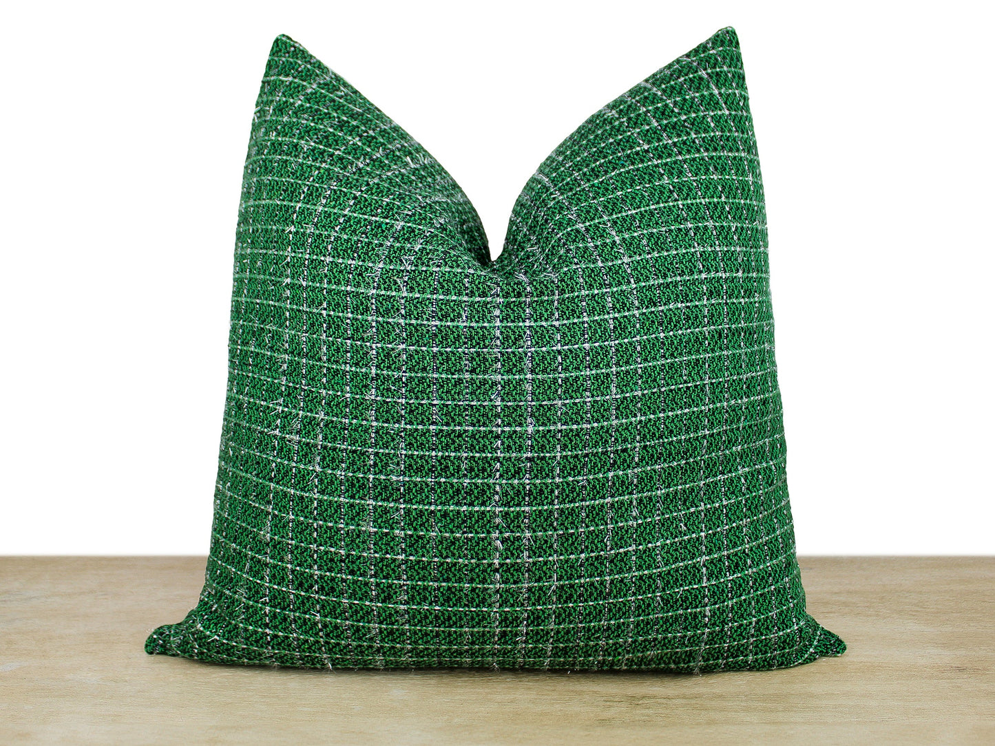 Christmas Green Holiday Pillow Cover in Fashion Tweed