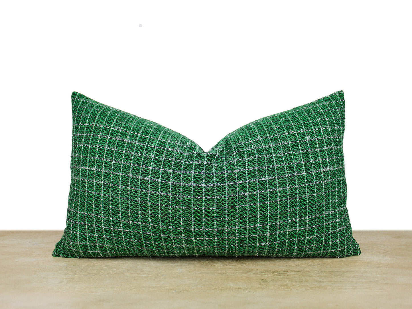 Christmas Green Holiday Pillow Cover in Fashion Tweed