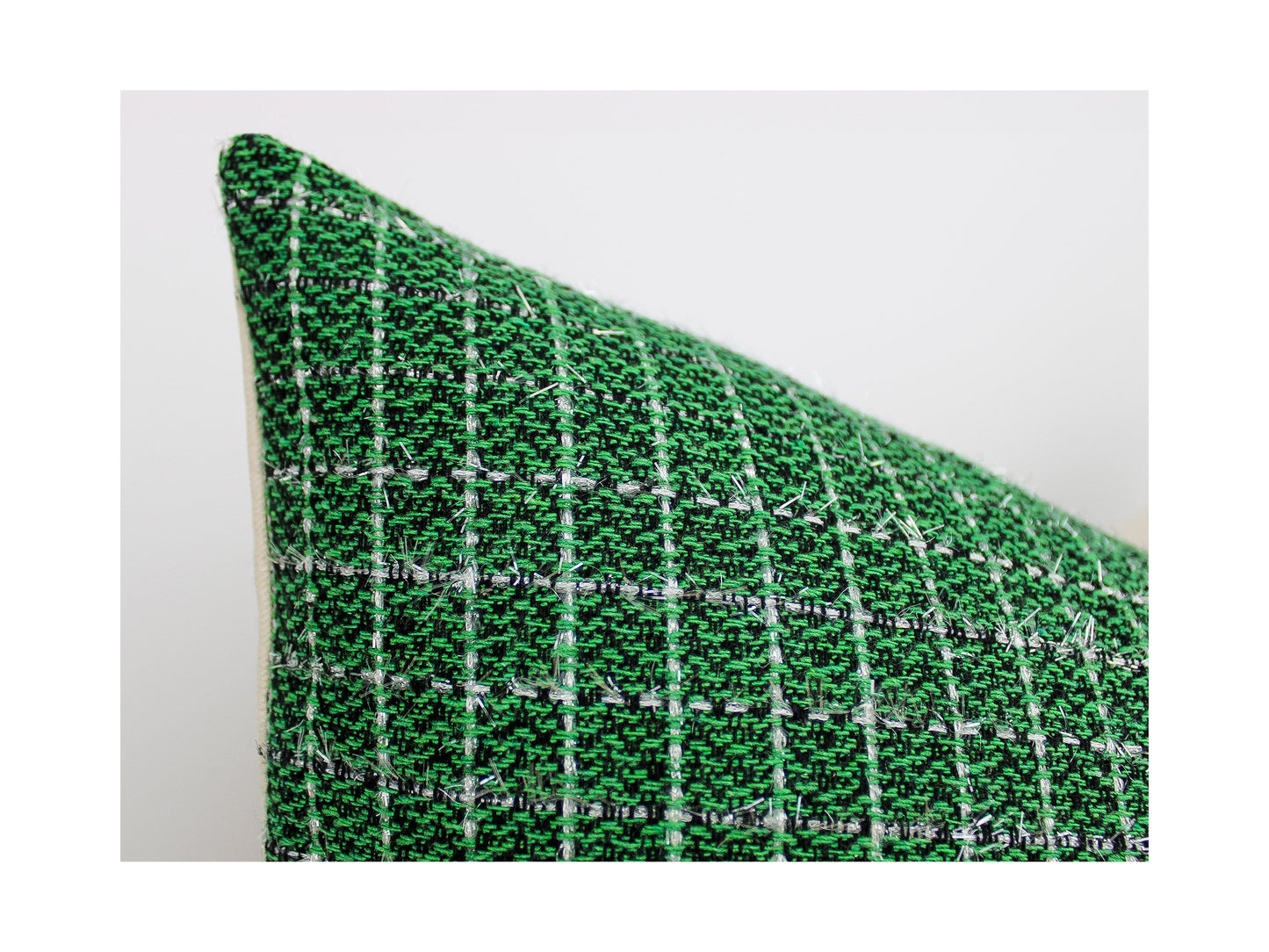 Christmas Green Holiday Pillow Cover in Fashion Tweed