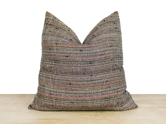 Multi-Color Grey Tweed Pilow Cover