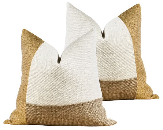 Mustard Yellow AVERY Textured Throw Pillow Cover