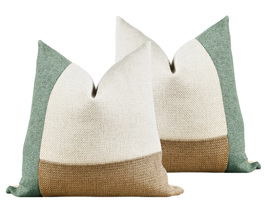 Sage Green AVERY Textured Throw Pillow Cover