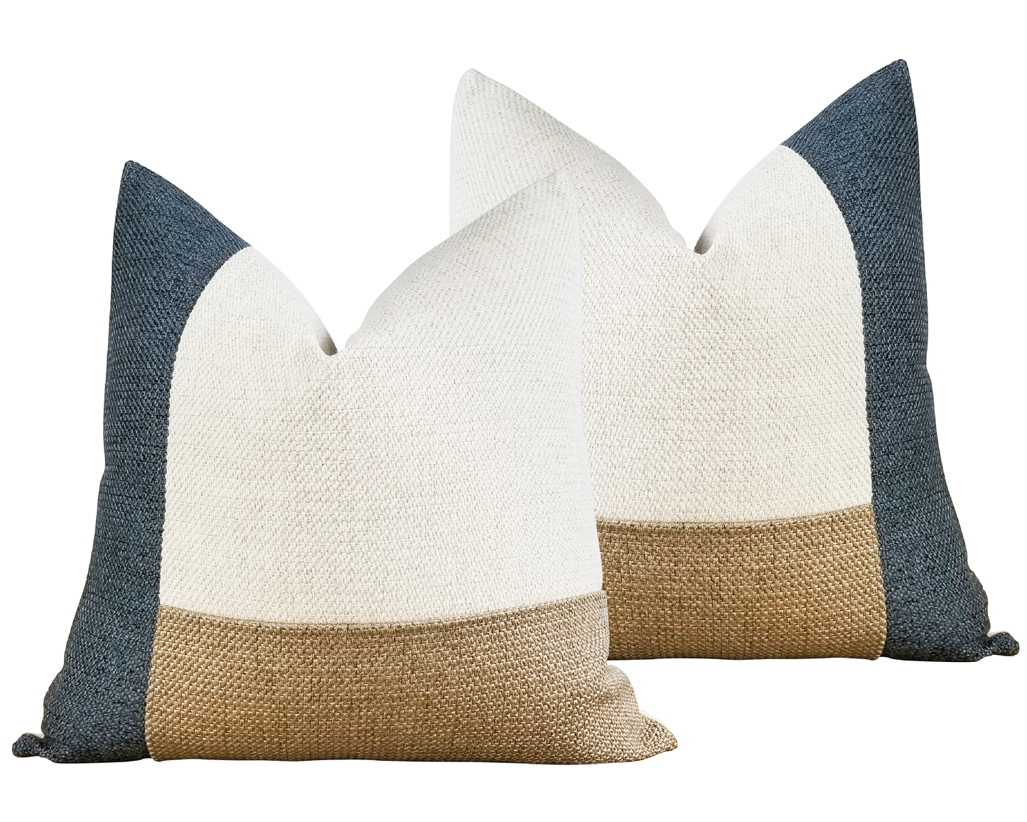 Coastal Blue AVERY Textured Throw Pillow Cover