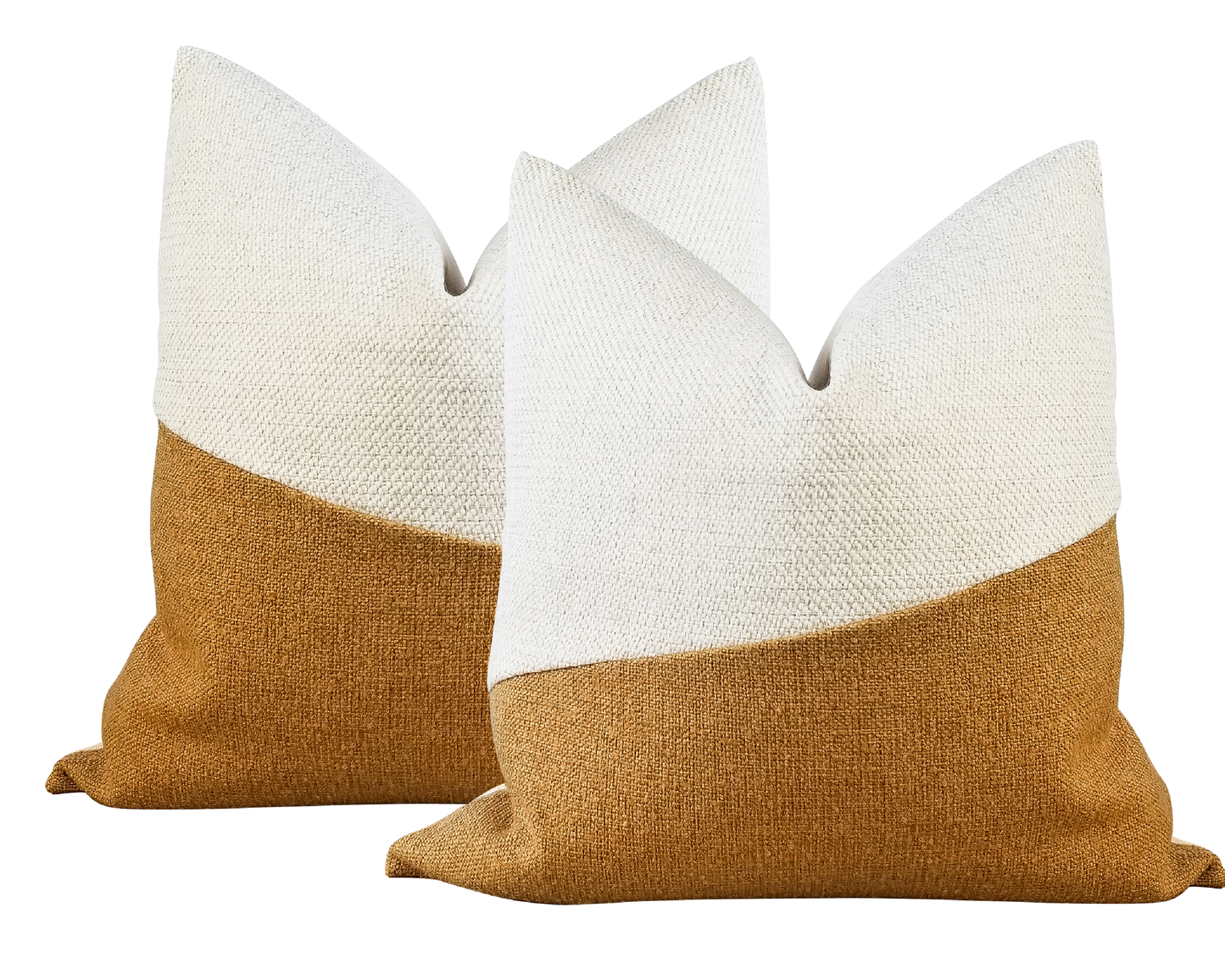 Mustard Yellow LUCCA Textured Throw Pillow Cover