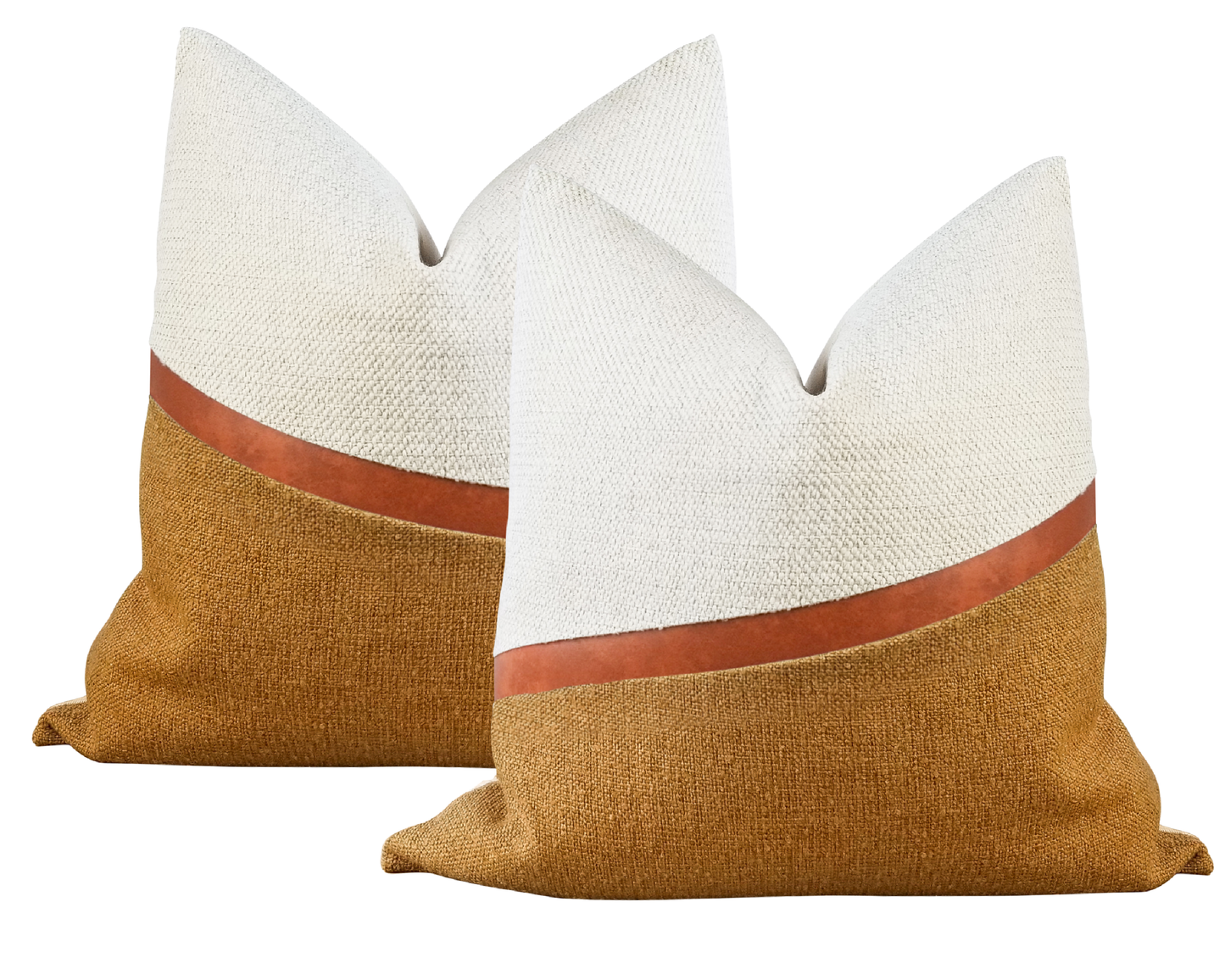 Mustard Yellow LUCCA 3 Textured Throw Pillow Cover