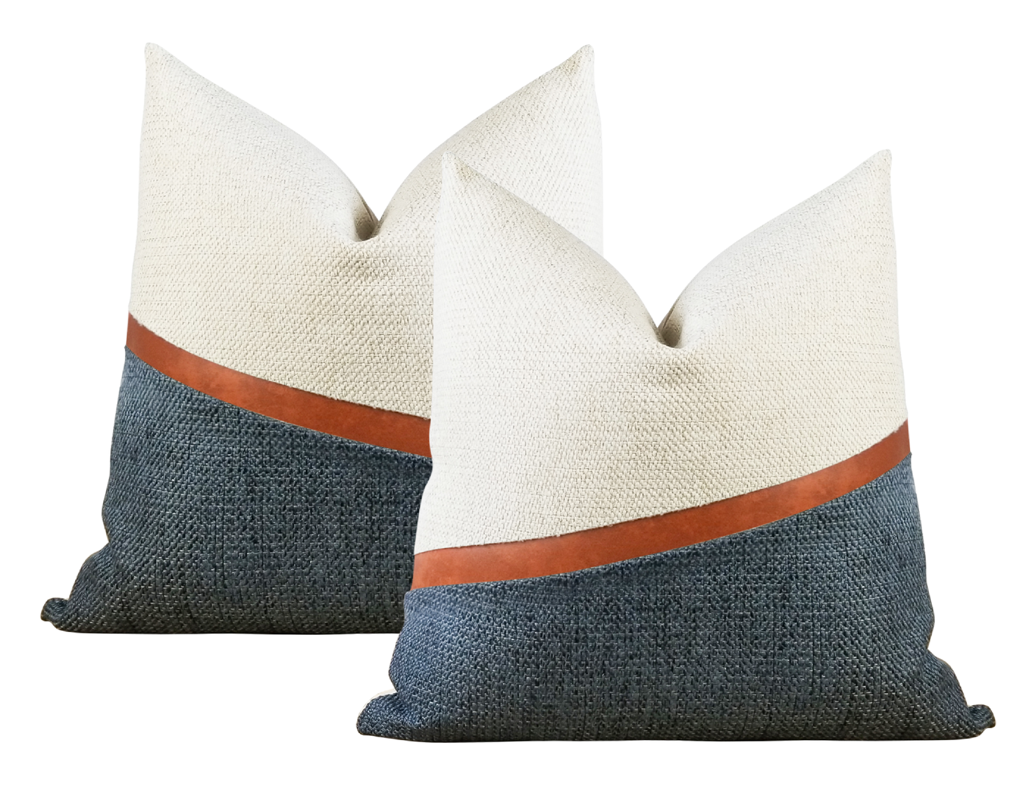 Coastal Blue LUCCA 3 Textured Throw Pillow Cover